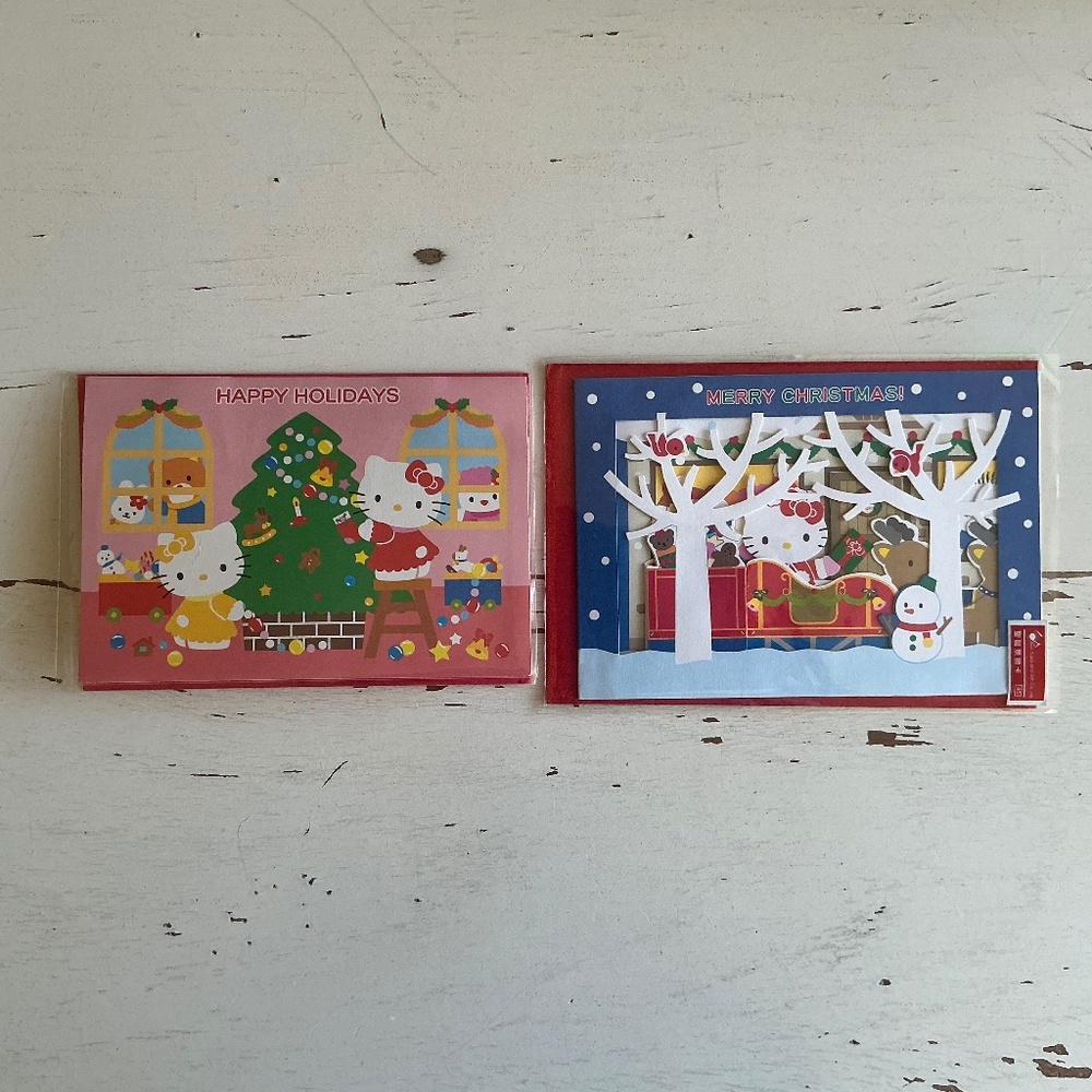 Jean Card & Gift Co & Sanrio Hello Kitty & Miffy 3D Christmas cards
